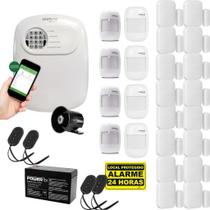 Kit Alarme 16 Sensor De Abertura 8 De Movimento Intelbras