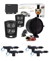 Kit Alarme Al25 Lookout 2 Controles E Trava Elétrica 4 Portas