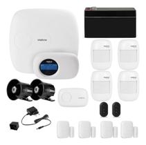 Kit Alarme AMT 2018 E Profissional Monitorado 11 Sensores Sem Fio e 2 Sirenes Intelbras
