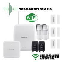 Kit Alarme Amt 8000 2 Sensor De Presença Externo 3 Magnético