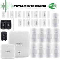 Kit Alarme Amt 8000 Sem Fio E Wifi C/ 18 Sensores Intelbras