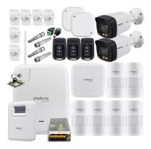 Kit Alarme Amt 8000 Wifi 6 Sensores Pet C/ 2 Vhd 3240 +Dvr