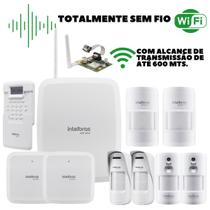 Kit Alarme Amt8000 Intelbras Central S/ Fio E Wi-fi 6 Sensor