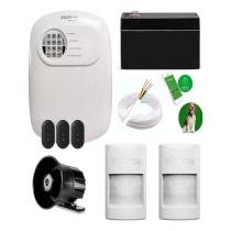 Kit Alarme ANM 24 NET + 3 Controles XAC 4000 + 2 Sensores IVP 1000 + Sirene: Total Via App