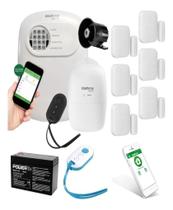 Kit Alarme Anm 24 Net 6 Sensores S/f E Modulo De Choque