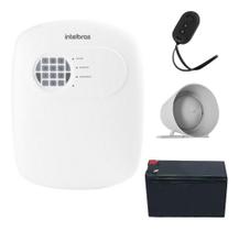 Kit Alarme Anm 24 Net Com Bateria E Sirene Intelbras via Celular