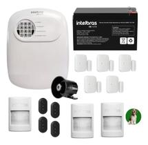 Kit Alarme ANM 24 NET Intelbras com 5 Sensores de Abertura e 3 Sensores de Presença