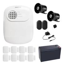 Kit Alarme ANM 24 NET Intelbras com 8 Sensores e 2 Sirenes via App