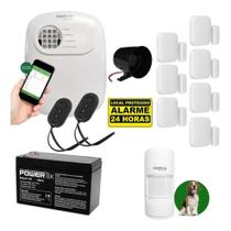 Kit Alarme ANM 24 NET Intelbras com App + 7 Sensores + IVP PET + Sirene + Bateria Completo Kit Alarme ANM 24 NET Intelbras com App + 7 Sensores + IVP PET + Sirene + Bateria Completo