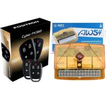 Kit Alarme Automotivo Cyber Px360 + Módulo De Vidro Aw 54 4p Kit Alarme Automotivo Cyber Px360 + Módulo De Vidro Aw 54 4p