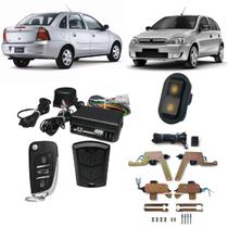 Kit Alarme Canivete + Trava Eletrica Corsa Novo Maxx 4 Pts