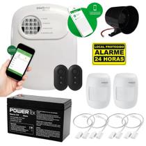 Kit Alarme Central Intelbras 4 Sensores Magnéticos c/ Fio, 2 Infra c/ Fio e Sirene Kit Alarme Central Intelbras 4 Sensores Magnéticos c/ Fio, 2 Infra c/ Fio e Sirene