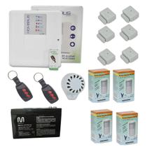 Kit Alarme central WI-FI 10 sensores s fio Hombrus c bateria Kit Alarme central WI-FI 10 sensores s fio Hombrus c bateria
