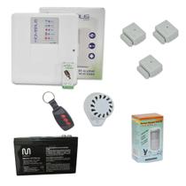 Kit Alarme central WI-FI 4 sensores s fio Hombrus C BATERIA Kit Alarme central WI-FI 4 sensores s fio Hombrus C BATERIA