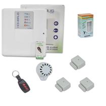Kit Alarme central WI-FI 4 sensores sem fio Hombrus Kit Alarme central WI-FI 4 sensores sem fio Hombrus