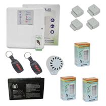 Kit Alarme central WI-FI 7 sensores s fio Hombrus c bateria Kit Alarme central WI-FI 7 sensores s fio Hombrus c bateria