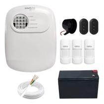 Kit Alarme Com Fio Intelbras 3 Sensores Infra PET, 80m de Cabo e Bateria Kit Alarme Com Fio Intelbras 3 Sensores Infra PET, 80m de Cabo e Bateria