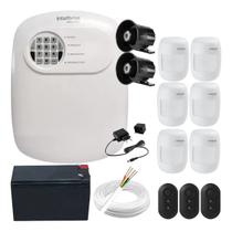 Kit Alarme com Fio Intelbras ANM 24 NET com 6 Sensores, 100m de Cabo e Sirene Dupla