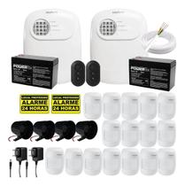 Kit Alarme Completo P/ Instalador 16 Sensores Cf E 4 Sirenes - INTELBRAS