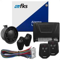 Kit Alarme Completo Travamento Automatico das Portas 2 Controles Sirene Segurança AntiFurto Automotivo VW Paraty Kombi Amarok Passat Voyage Gol Fox