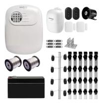 Kit Alarme e Cerca Elétrica Intelbras ANM 24 NET Proteção para 80m de Muro