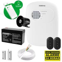 Kit Alarme Híbrido ANM 24 NET com Sensor para Porta de Aço e Acesso Via App