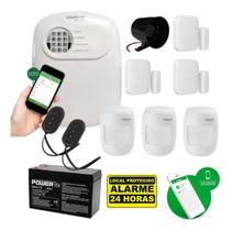 Kit Alarme Híbrido Intelbras 6 Sensores sem Fio e Com Fio via App