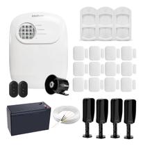 Kit Alarme Híbrido Intelbras ANM 24 NET com 17 Sensores, Barreira e Pet JFL