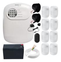 Kit Alarme Híbrido Intelbras ANM 24 NET com 8 Sensores Com Fio, 2 Sirenes e 100m de Cabo