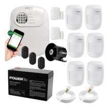 Kit Alarme Híbrido Intelbras ANM 24 NET com 8 Sensores e Cabo 200m
