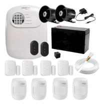 Kit Alarme Híbrido Intelbras ANM 24 NET com 8 Sensores e Duas Sirenes