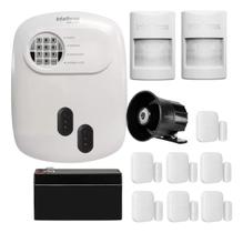 Kit Alarme Híbrido Intelbras ANM 24 NET com 9 Sensores e Acesso Via App