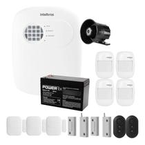 Kit Alarme Híbrido Intelbras ANM 24 NET com 9 Sensores e Cabos para Porta de Aço