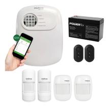 Kit Alarme Híbrido Intelbras ANM 24 NET Controle via App, Sensores PET e IVP 2000 Sem Fio
