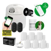 Kit Alarme Intelbras 1 Sensor Infra Pet Cf E 6 Magnético Sf