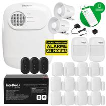 Kit Alarme Intelbras 12 Sensor Magnético E 2 Presença S/ Fio