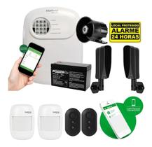 Kit Alarme Intelbras 2 Sensor C/ Fio E Par De Barreira