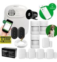Kit Alarme Intelbras 3 Sensor Infra Pet Cf E 5 Magnético Sf Kit Alarme Intelbras 3 Sensor Infra Pet Cf E 5 Magnético Sf