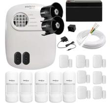 Kit Alarme Intelbras 7 Magnético Sf 5 Infra Pet Cf 2 Sirenes Kit Alarme Intelbras 7 Magnético Sf 5 Infra Pet Cf 2 Sirenes