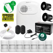 Kit Alarme Intelbras 7 Sensores Presença Pet Cf E 2 Sirenes