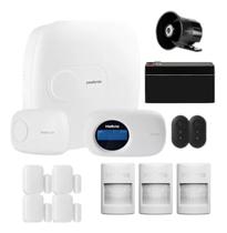 Kit Alarme Intelbras Amt 1016 Net 4 Magnéticos 3 Infra Pet