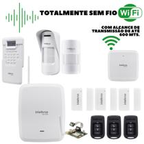 Kit Alarme Intelbras AMT 8000 Com 5 Sensores, Módulo GPRS e Proteção PET