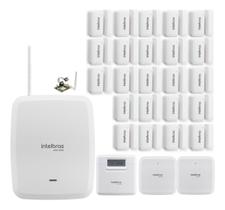 Kit Alarme Intelbras AMT 8000 Proteção Perimetral com 23 Sensores e Módulo GPRS