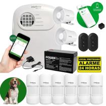 Kit Alarme Intelbras Anm 24 App 6 Sensor Presenca Pet C/ Fio
