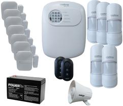 Kit Alarme Intelbras Anm 24 App 7 Sensor Mag S Fio 5 Ivp Pet