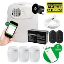 Kit Alarme Intelbras Anm 24 Com App 3 Sensor Com Fio