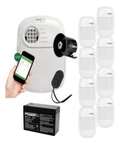 Kit Alarme Intelbras Anm 24 Com App 8 Sensor Infra Sem Fio