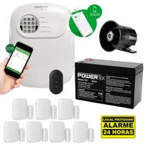 Kit Alarme Intelbras Anm 24 Com App Celular 7 Sensor Mag