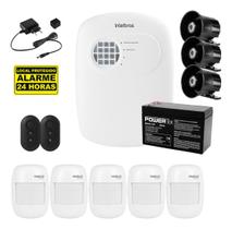 Kit Alarme Intelbras ANM 24 NET 5 Sensores Sem Fio e 3 Sirenes