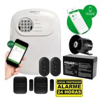 Kit Alarme Intelbras ANM 24 Net c/ 2 Sensores Magnéticos Black Segurança Residencial Kit Alarme Intelbras ANM 24 Net c/ 2 Sensores Magnéticos Black Segurança Residencial